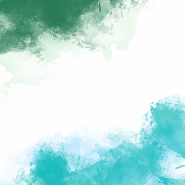 Blue Green Watercolor Background Your Design Watercolor Background Concept Vector — Stockvektor