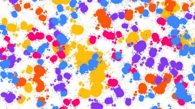 Poster, broşür ya da el ilanı, suluboya posterler, el ilanları ya da kartlar için renkli lekeler. Sancak şablonu.