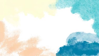 Tasarımınız, suluboya arka plan konseptiniz, vektörünüz için yumuşak renkli suluboya arkaplan.