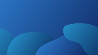 Soyut mavi arkaplan ve eğri şekli, tasarım için kopyalama alanı olan arkaplan, vektör.