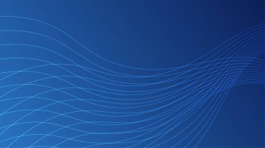 Soyut mavi arkaplan ve eğri şekli, tasarım için kopyalama alanı olan arkaplan, vektör.