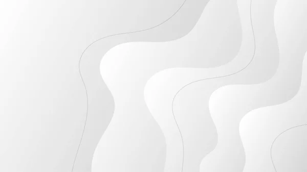 Abstrait Blanc Gris Dégradé Background Geometric Design Moderne Avec Espace — Image vectorielle