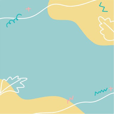 Merhaba Spring Hand, özgeçmiş çizimi. Klasik afiş afiş şablonu arka planı