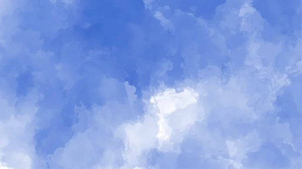 あなたのデザインのための青い水彩の背景 水彩の背景の概念 ベクトル — ストックベクタ