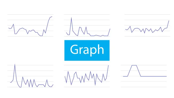 Gráfico Financiero Abstracto Con Gráfico Línea Tendencia Alcista Números Mercado — Vector de stock