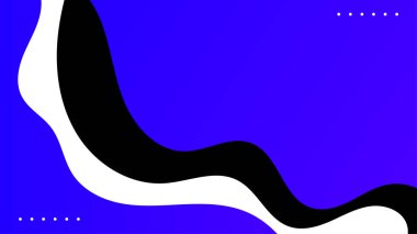 Soyut mavi arkaplan ve eğri şekli, tasarım için kopyalama alanı olan arkaplan, vektör.