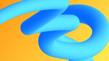 Akışkan şekilli soyut sarı ve mavi arkaplan modern konsept. Asgari poster. afiş, web, kapak, reklam panosu, broşür, sosyal medya, iniş sayfası için arkaplan.