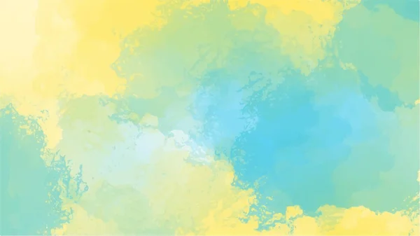 Синьо Жовтий Акварельний Фон Створення Текстур Фону Веб Банерів — стоковий вектор