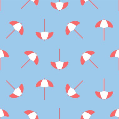 Umbrella pattern background, seamless background. Summer concept. vector.