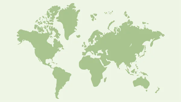 World Map Green Background Illustration Vector — Vetor de Stock