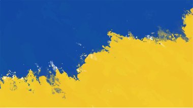 Tasarımınız için mavi ve sarı suluboya arkaplan, suluboya arkaplan, vektör.