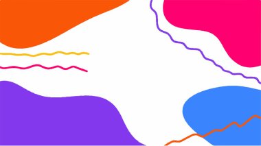 Merhaba Spring Hand, özgeçmiş çizimi. Klasik afiş afiş şablonu arka planı