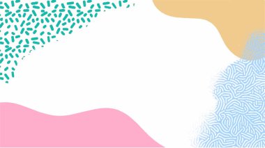 Merhaba Spring Hand, özgeçmiş çizimi. Klasik afiş afiş şablonu arka planı