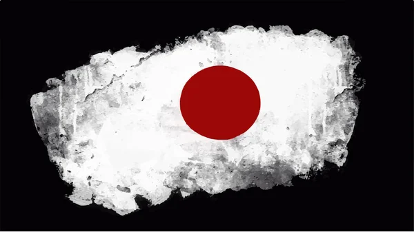 Japan Flag Watercolor Concept Illustration Vector — 图库矢量图片
