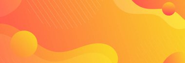 Abstract orange color background. Dynamic shapes composition. Minimal geometric background. Orange elements with fluid gradient. Dynamic shapes composition. Eps10 vector