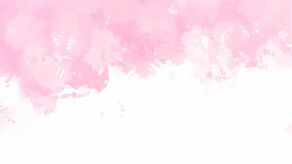 テクスチャの背景とウェブバナーのデザインのためのピンクの水彩背景 — ストックベクタ
