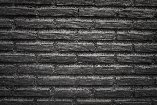 Hintergrund Der Alten Und Rustikalen Schwarzen Backsteinmauer Raum Für Ihr — Stockfoto