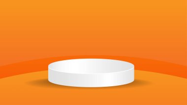 Arkaplan ürünleri podyum sahnesi. Kozmetik ürünlerini gösteriyor. Cadılar Bayramı konsepti.