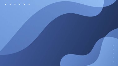 Soyut mavi arkaplan ve eğri şekli, tasarım için kopyalama alanı olan arkaplan, vektör.