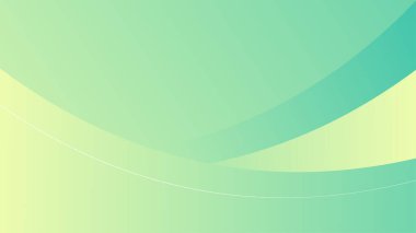 Soyut Yeşil Arkaplan Şablonu Vektörü, Güzel Dalga Tasarımı ile Yeşil Arkaplan