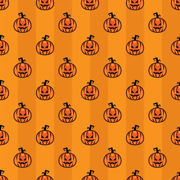 Petit Fond Motif Sans Couture Citrouille Concept Fond Halloween Fond — Image vectorielle