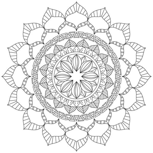 Yaprak Çiçeği Taç Yaprağı Renk Mandala Sanat Basit Grafik Şekli Vector Çiçek Orijinal Tasarım Klasik Dekoratif Özellikler Şablonu İslam Arap Mistik Dini Lotus