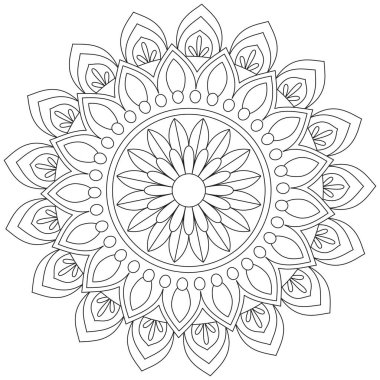 Yaprak Çiçeği Taç Yaprağı Renk Mandala Sanat Basit Grafik Şekli Vector Çiçek Orijinal Tasarım Klasik Dekoratif Özellikler Şablonu İslam Arap Mistik Dini Lotus