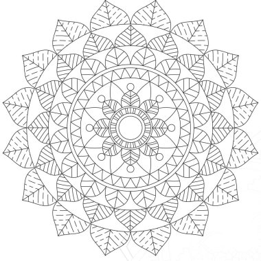 Yaprak Çiçeği Taç Yaprağı Renk Mandala Sanat Basit Grafik Şekli Vector Çiçek Orijinal Tasarım Klasik Dekoratif Özellikler Şablonu İslam Arap Mistik Dini Lotus