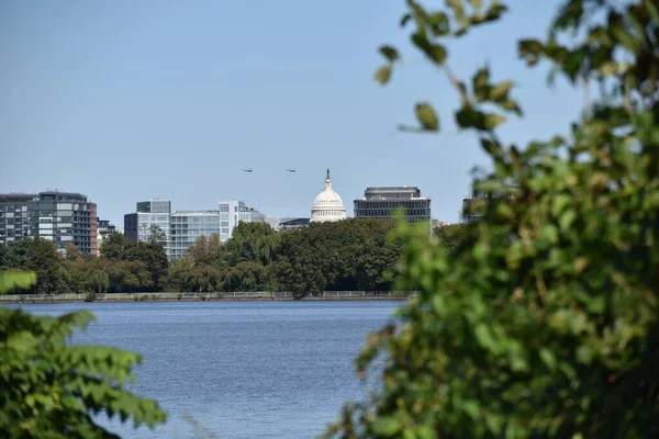 Washington Abd Eylül 2021 Washington Ufuk Çizgisi Abd Kongre Binası — Stok fotoğraf