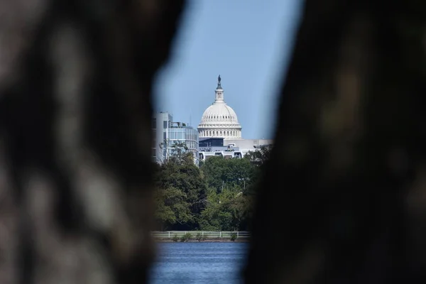 Washington Abd Eylül 2021 Washington Silueti Abd Kongre Binası Potomac — Stok fotoğraf