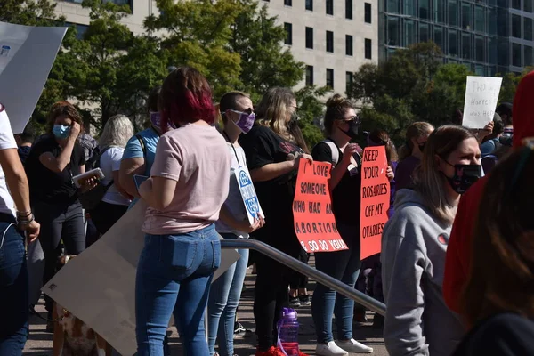 Washington Eua Outubro 2021 Ativistas Reúnem Freedom Plaza Para Apoiar — Fotografia de Stock