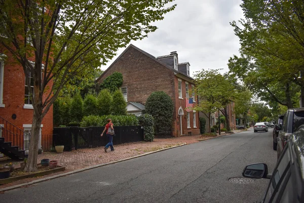 Alexandria Virginia Usa October 2021 Exterior George Johnstone Home Old — Stock Photo, Image