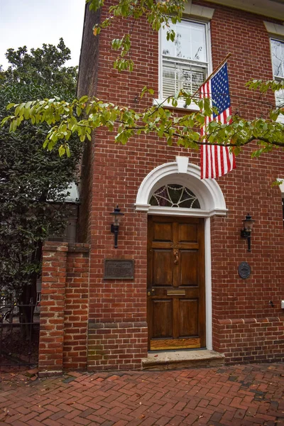 Alexandria, Virginia, ABD - 8 Ekim 2021: Eski İskenderiye 'deki George Johnstone Evi