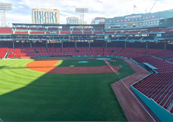 Boston Septiembre 2017 Interior Fenway Park Mirando Diamante Béisbol Durante —  Fotos de Stock
