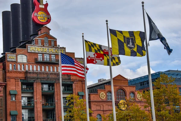 Baltimore Maryland Estados Unidos Octubre 2021 Planta Eléctrica Pratt Street Imágenes De Stock Sin Royalties Gratis
