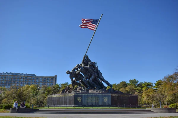 Arlington Virginia Usa Oktober 2021 Marine Corps Memorial Iwo Jima — Stockfoto