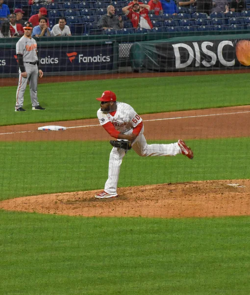 Filadélfia Pensilvânia Eua Setembro 2021 Philadelphia Phillies Pitcher Hector Neris — Fotografia de Stock