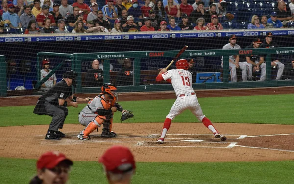 Philadelphia Pennsylvania Usa September 2021 Philadelphia Phillies First Baseman Brad — Stockfoto