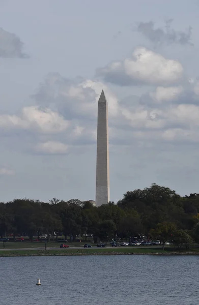 Washington Usa October 2021 Μνημείο Της Ουάσιγκτον Ένα Φωτεινό Απόγευμα — Φωτογραφία Αρχείου
