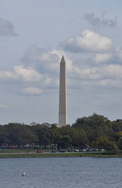 Вашингтон Округ Колумбия Сша Октября 2021 Года Памятник Вашингтону Ярким — стоковое фото
