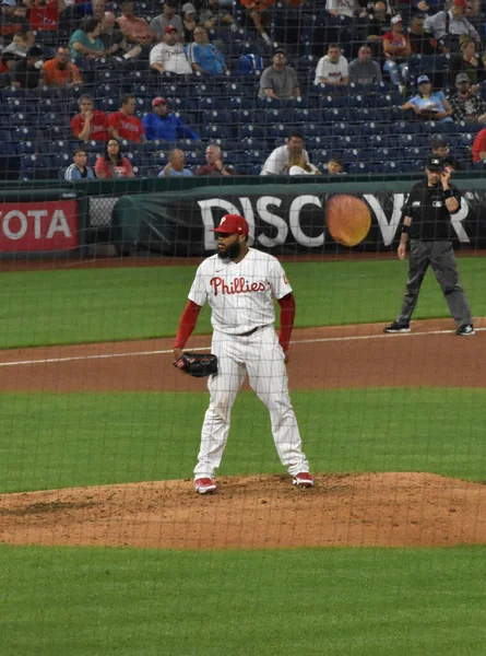 Filadélfia Pensilvânia Eua Setembro 2021 Arremessador Philadelphia Phillies Jose Alvarado — Fotografia de Stock