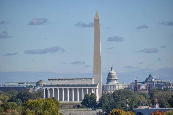 Washington Usa October Washington Skyline Arlington Ridge Park Clear Fall — 스톡 사진