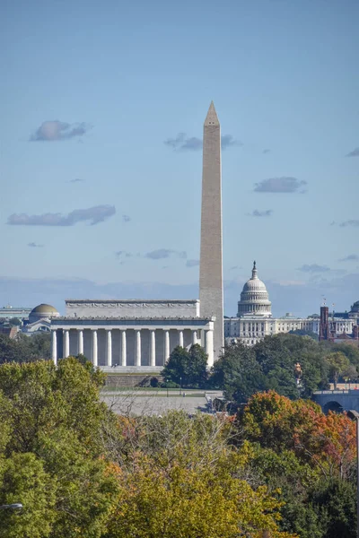 Washington Abd Ekim 2021 Washington Skyline Arlington Ridge Park Tan — Stok fotoğraf