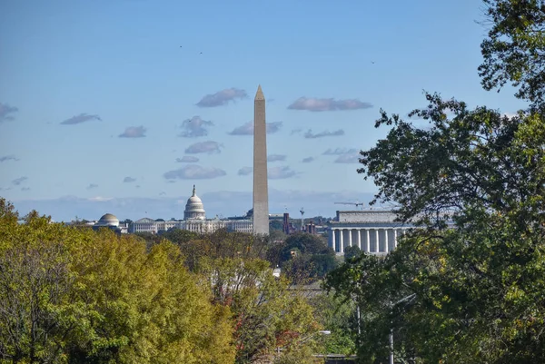 Washington Abd Ekim 2021 Washington Skyline Arlington Ridge Park Tan — Stok fotoğraf