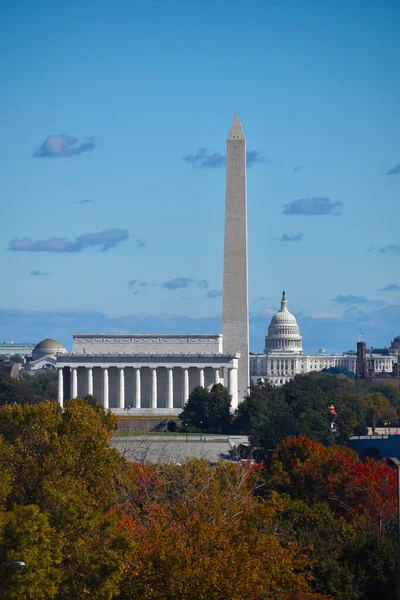 Washington Abd Ekim 2021 Abd Kongre Binası Washington Anıtı Lincoln — Stok fotoğraf
