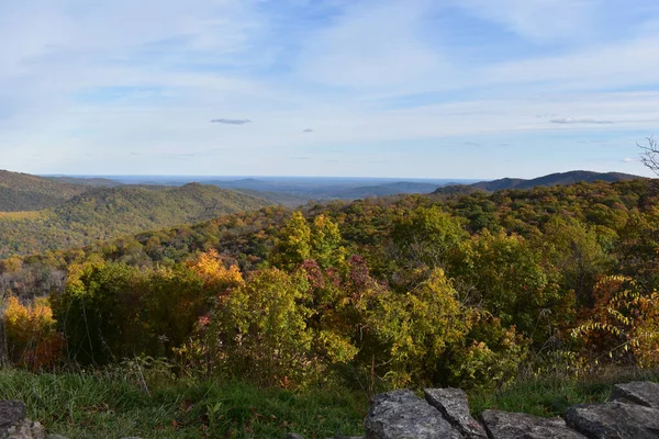 Shenandoah National Park Virginia Usa November 2021 Bergslandskap Med Vackra — Stockfoto