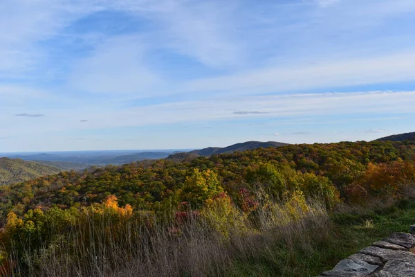 Shenandoah National Park Virginia Usa November 2021 Bergslandskap Med Vackra — Stockfoto