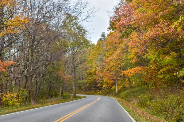 Shenandoah Nemzeti Park Virginia Usa November 2021 Skyline Drive Winding — Stock Fotó