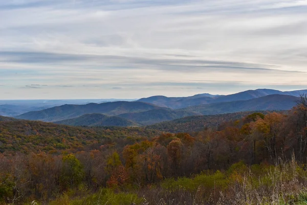 Parc National Shenandoah Virginie États Unis Novembre 2021 Paysage Montagneux — Photo