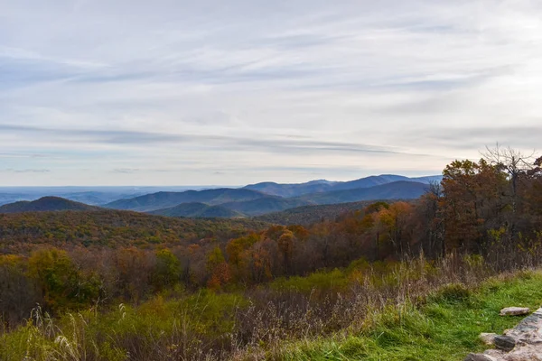 Shenandoah National Park Virginia Usa Novembre 2021 Scenario Montano Con — Foto Stock